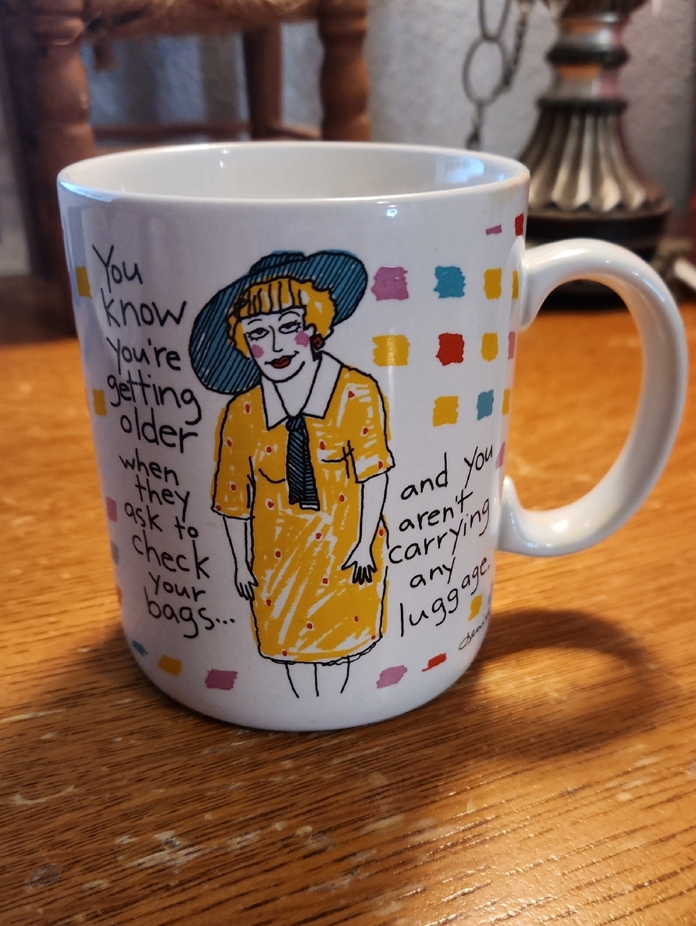 Shoebox Greetings Vintage Ceramic Graphic Mug - Picture 1 of 4